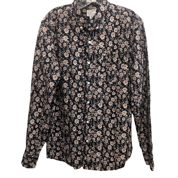 NWT J Crew Stretch Secret Organic Cotton Cottagecore Floral Blouse Slim Medium - Picture 1 of 12